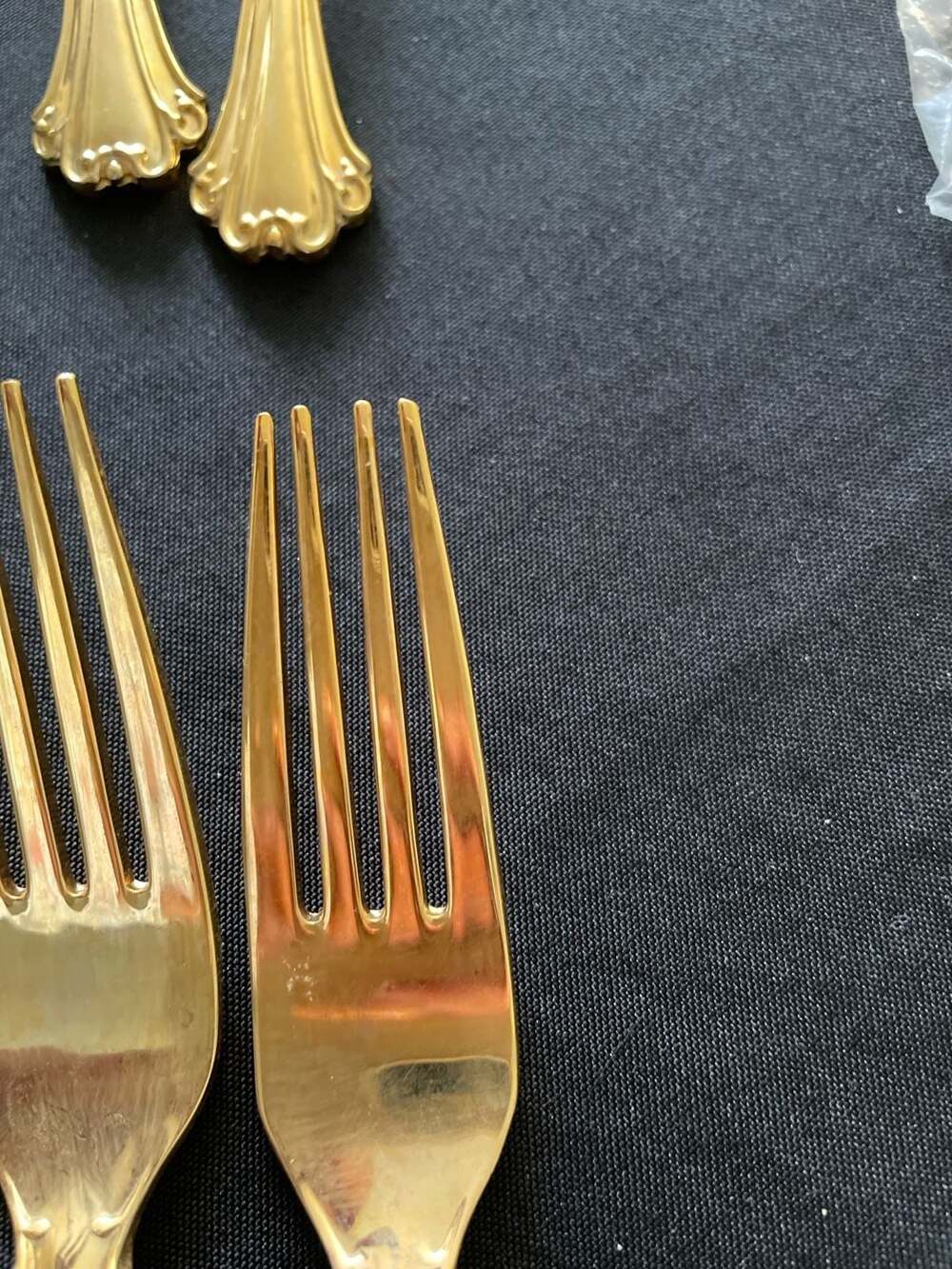 F.B. Rogers Gold Electroplate Flatware Set - Picture 8 of 14